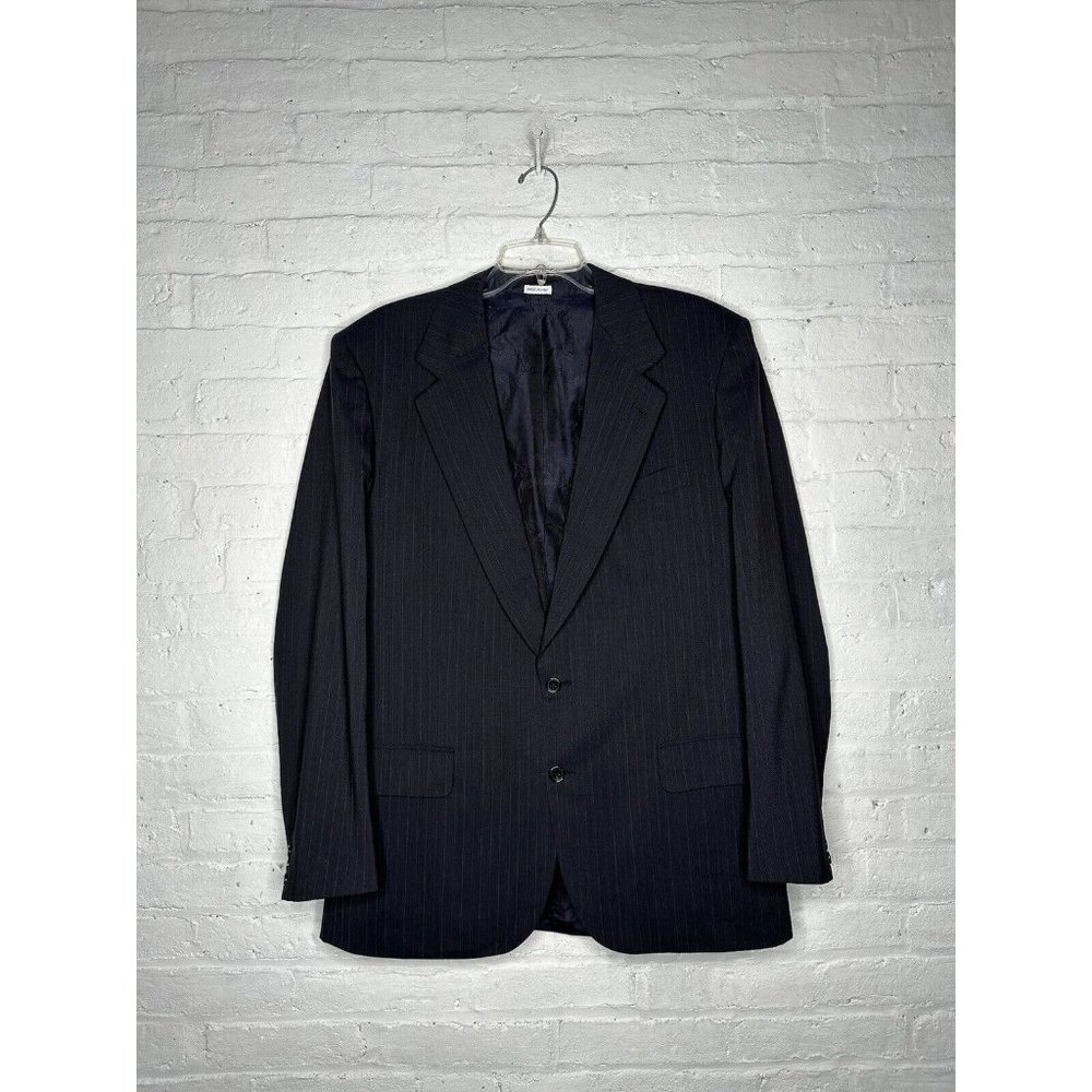 Brioni Roma Mens Blue Stripped Blazer SIZE 42/52L